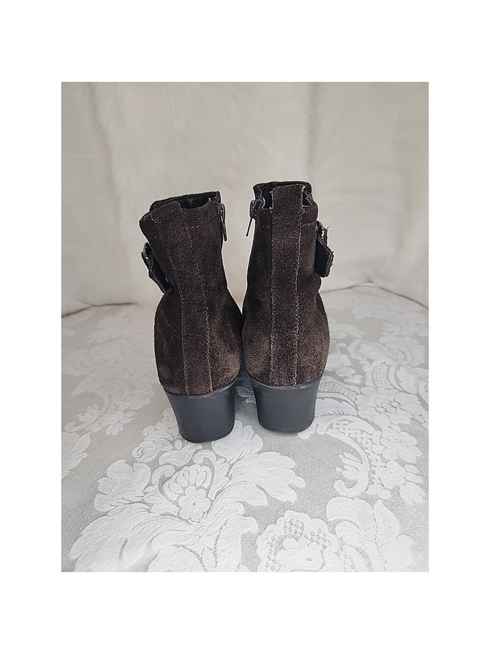 Aerosoles Entourage Suede Wedge Boots,brown, Sz8.5,EUC - Picture 4 of 11